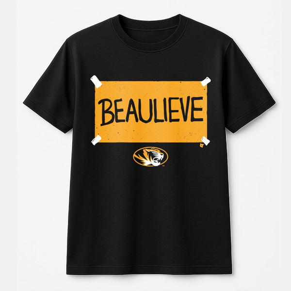 Missouri Tigers Football T-Shirt | Beaulieve Graphic Fan Tee | Premium Cotton Casual Apparel | Gift for Mizzou Sports Fans an