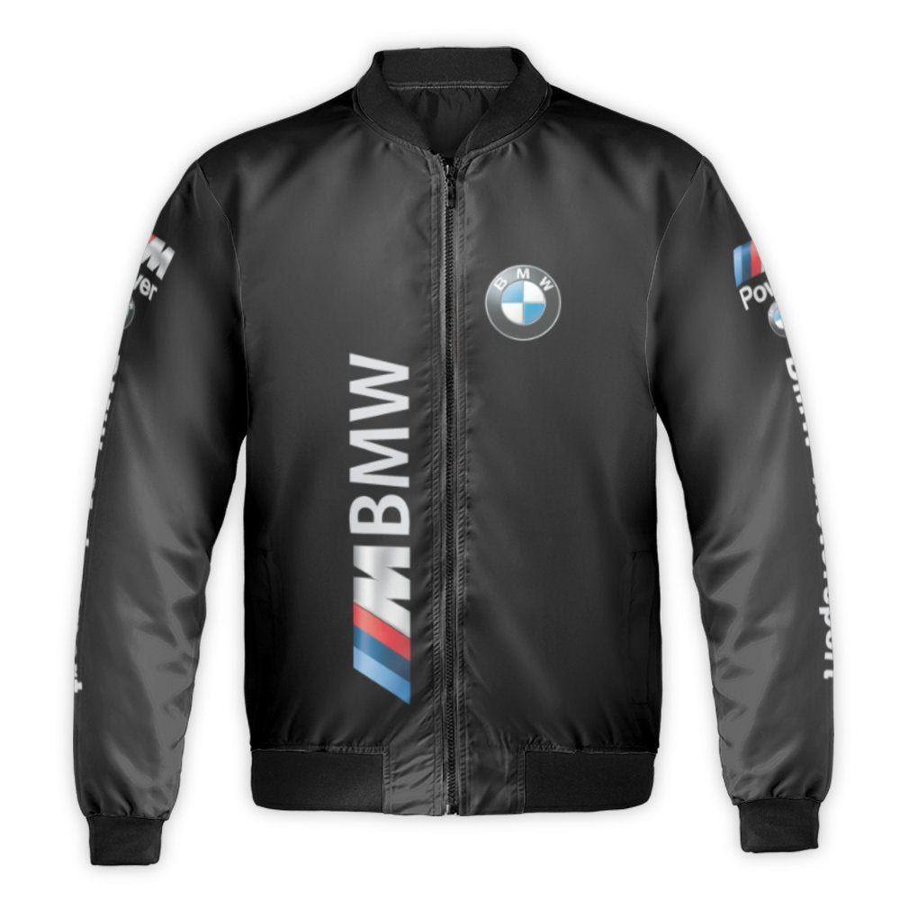 Motorsport Bomber Jacket | Performance Car Graphic Print | Durable Nylon Shell | Premium Gift for German Auto Enthusiasts