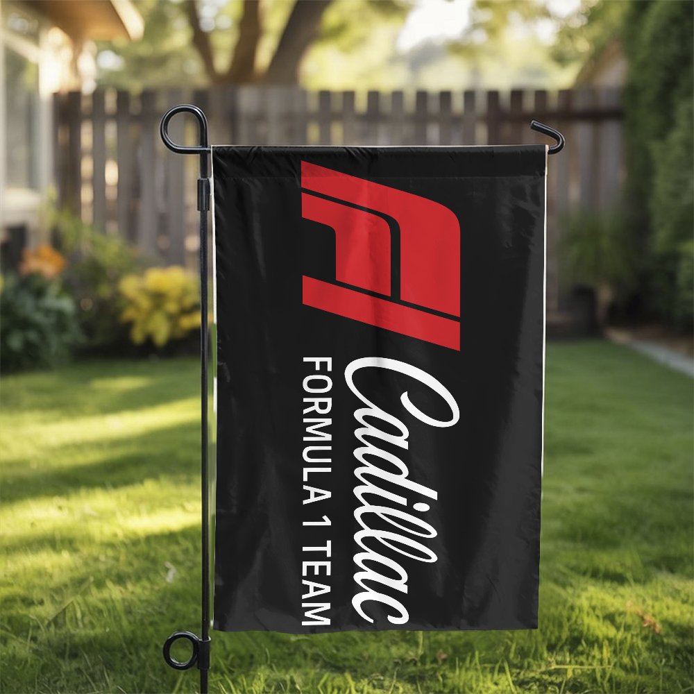 Cadillac Formula 1 Team Garden Flag | F1 Racing Motorsport Banner | Weather-Resistant Double Sided | Collector's Gift for F1 