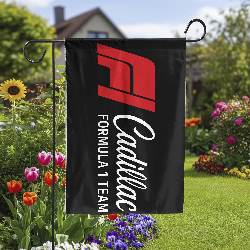 Cadillac Formula 1 Team Garden Flag | F1 Racing Motorsport Banner | Weather-Resistant Double Sided | Collector's Gift for F1 
